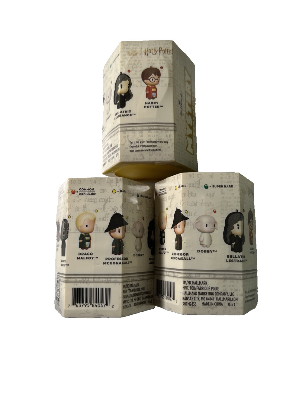 Hallmark Harry Potter Mystery Ornament 2023 3 Pieces Christmas Decorations